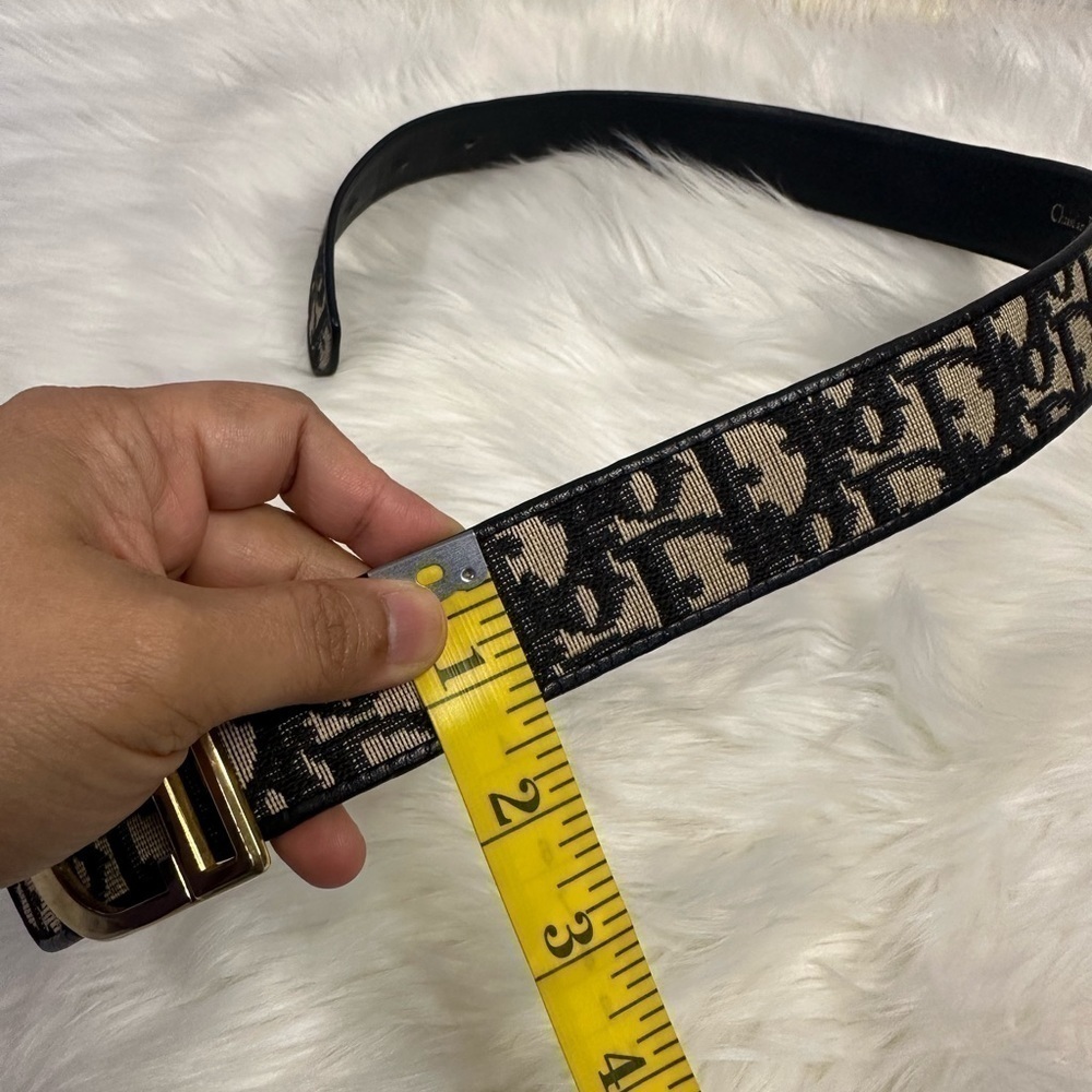 CHRISTIAN DIOR vintage oblique belt in black - Picture 14 of 16